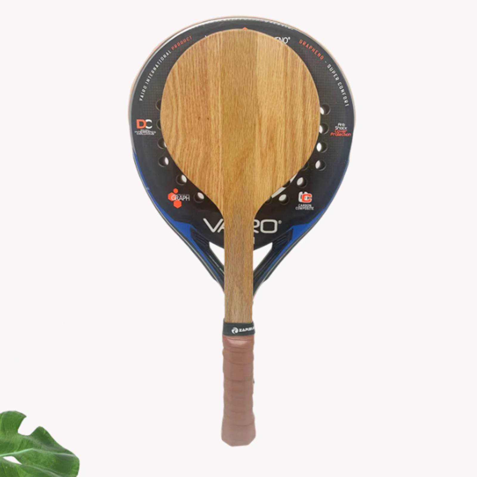 Sports Grip - Деревянная ракетка для пляжного тенниса с