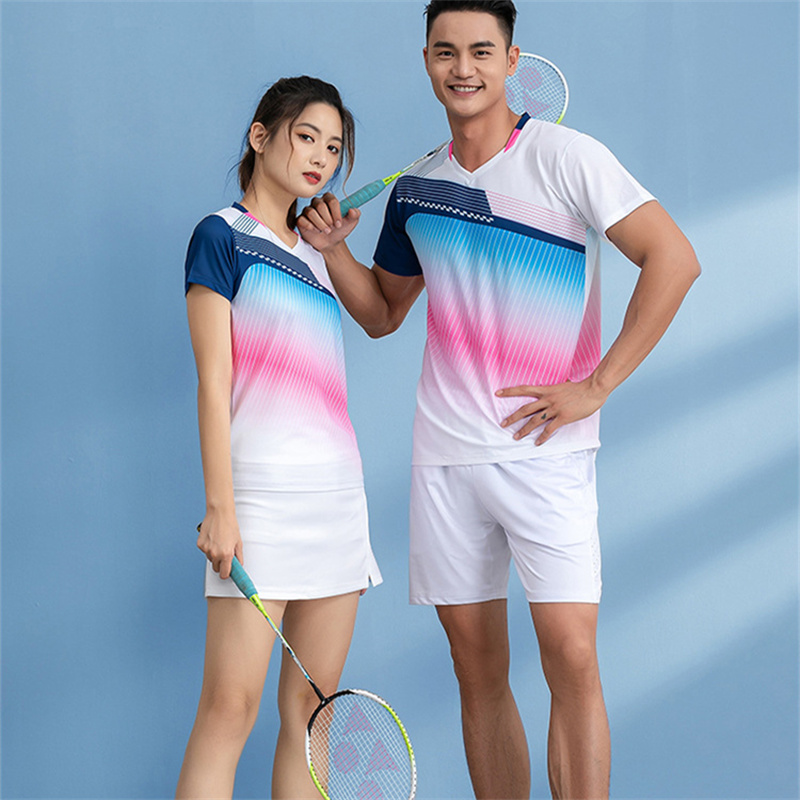Badminton Shuttlecock - Женский/мужской/женский тренировочный костюм футболки для бадминтона,