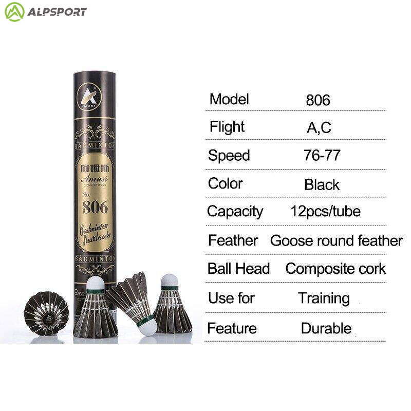 ALP 806 воланы для бадминтона  – обзор и цена Feather Shuttlecock