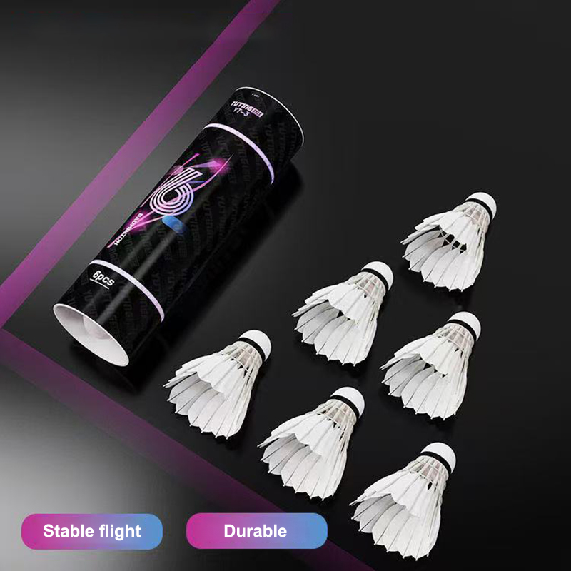 Набор из 3/6 белых воланов для – обзор и цена Feather Shuttlecock